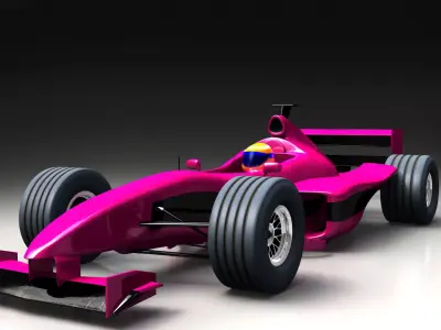 Formula 1 racing car  3D model