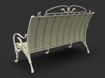 Wrought Bench 3D model