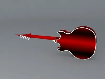 Modern acoustic guitar Free 3D model