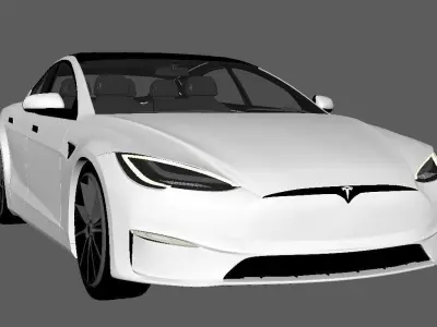 Tesla Model S Plaid 3D model