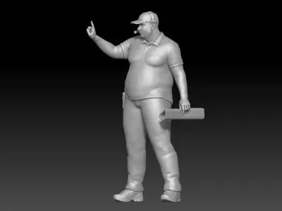 nfl coach man 4 3D print model