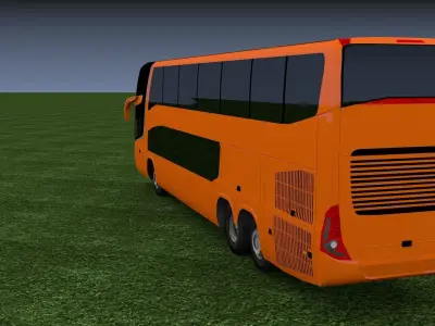 Bus Marcopolo Paradiso G7 1800 Low-poly 3D model