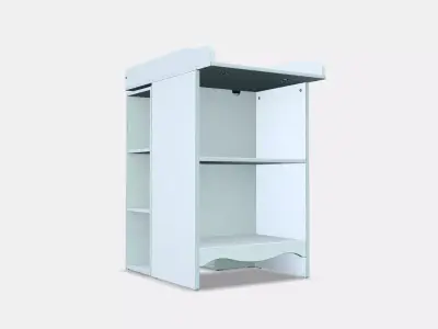 SMAGORA Changing tbl-bookshelf w 2 shlf ut 3D model