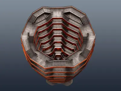 The Vessel Staircase Hudson Yards New York City 3D model