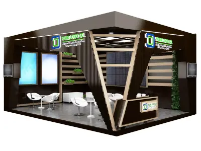Booth Exhibition Stand a606b 3D model
