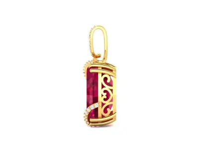 Women Oval Pendants 3dm STL OBJ FBX Render Details 3D print model