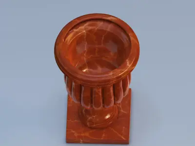 Garden urn planter02 B 3D model