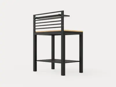 Ellos workbench Low-poly 3D model