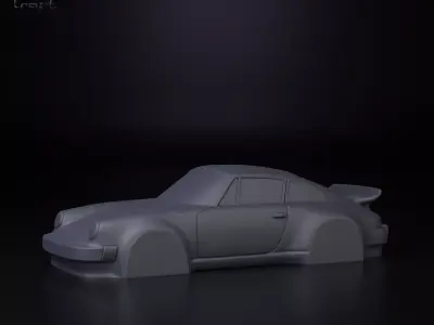 Porsche 911 simplified decorative model 3D print model