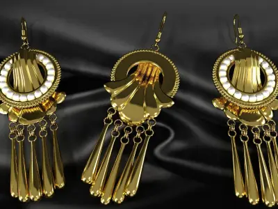 earrings 3D model