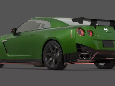 Nissan GT-R R35 3D Model Godzilla Twin-Turbo V6  3D model