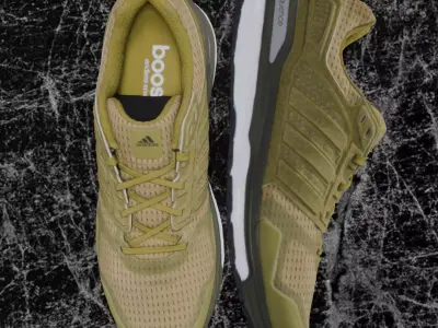 ADIDAS 3D SHOES - YELLOW - SUPERNOVA Low-poly 3D model