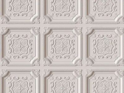 Decorative Ceiling Tile 3D model get