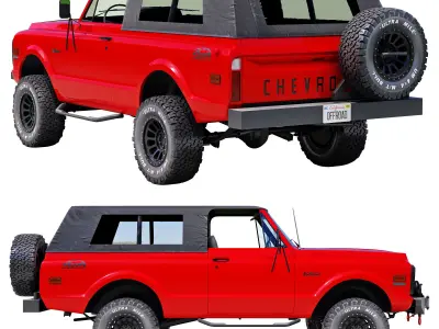 Chevrolet K5 blazer 1969 custom 3D model