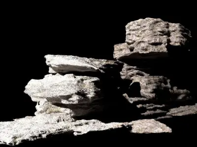 BoulderStone rock formation Free low-poly 3D model
