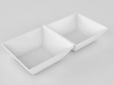 Twin Bowl 3D model