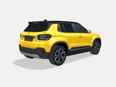 Jeep Avenger 2024 Low-poly 3D model