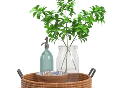 Coffee Table Decor 05 PBR 3D model