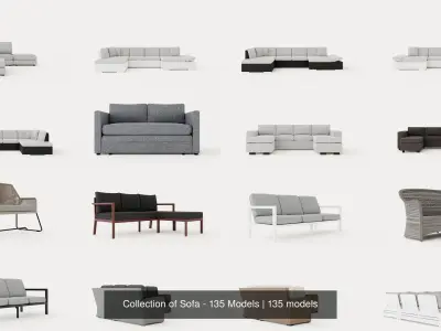 Collection of Sofa - 135 Models