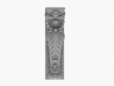 Scroll Corbel 11 3D model