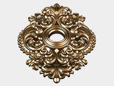 Carved decor for cnc 50 3D model