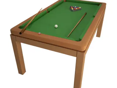 American Pool Table 3D model