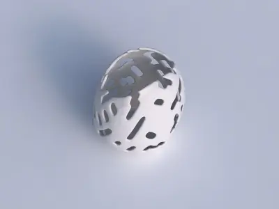 Bowl compressed with smooth cuts 3D print model