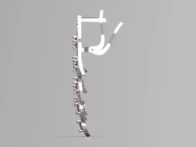 Sparkling Leaves Drop stl 3d Earrings model je0045 3D print model