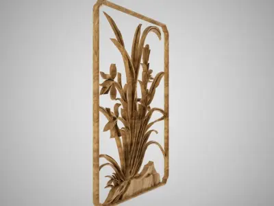 Orchid Relief 3D print model