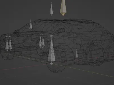 Lowpoly Realistic Mazda 6 wagon Low-poly 3D model