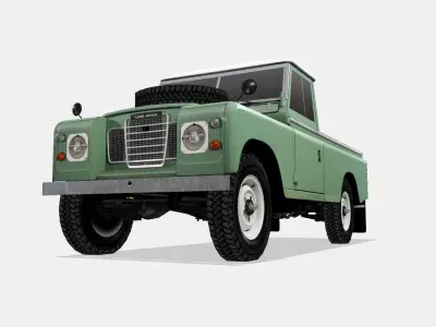 Land Rover series III 1971 Low-poly 3D model