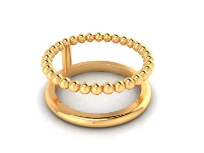 Ring M160 The luxury female abstract ring wedding 3D print model