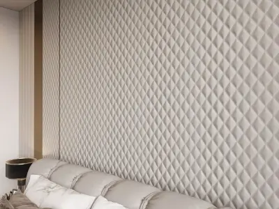 Modern Luxury Master Bedroom 3D model