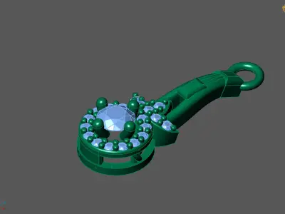 Women Pendants 3DM STL Pendant Renders Details 3D print model 3D print model