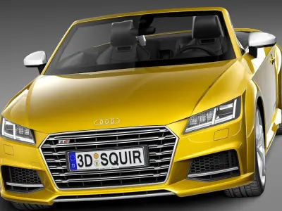 Audi TTS Roadster 2015 3D model