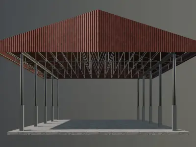 Warehouse 12 x 24 3D model