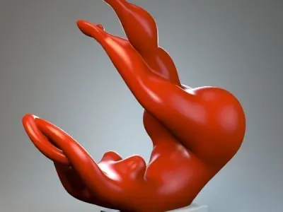 Sculpture playful mood P 3D print model purchase