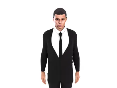 Kylian Mbappe Low-poly 3D model