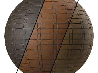 Brick Wall Materials 40- Brick Tiles By Sbsar - Pbr 4k Seamless Texture