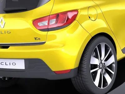 Renault Clio 2015 VRAY 3D model