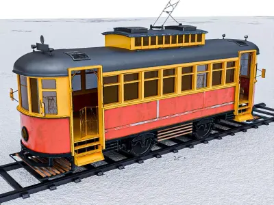 Cable Car Railway 3D model 3D model
