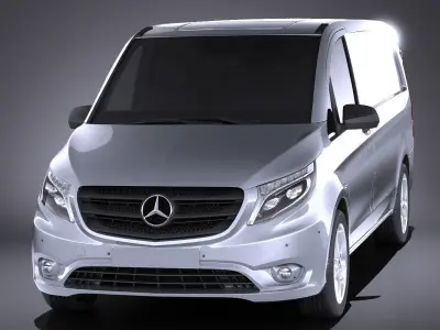 Mercedes-Benz Vito PanelVan 2017 VRAY 3D model