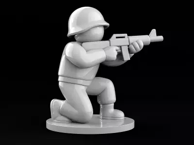 Soldier 3D print model get