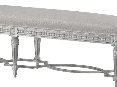 eloquence queen constance bench 3D model