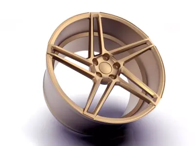 Artform AF601 WHEEL RIM 3D MODEL AR VR LOW AND HIGH POLY PRINT 3D print model