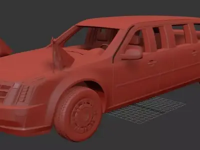 Cadillac US Presidential State Car 2017 3D print model