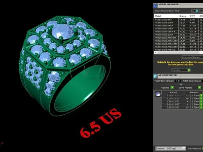 Luxury Men Rings Designs 4MR036 3D print model