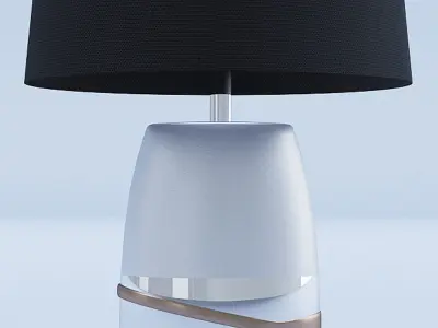 Modern Lamp Black White 3D model