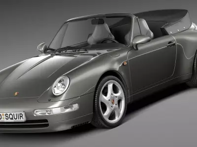 Porsche 911 993 Carrera Cabrio 1994-1997 3D model
