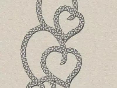 free jewelry love heart pendant  Free 3D print model